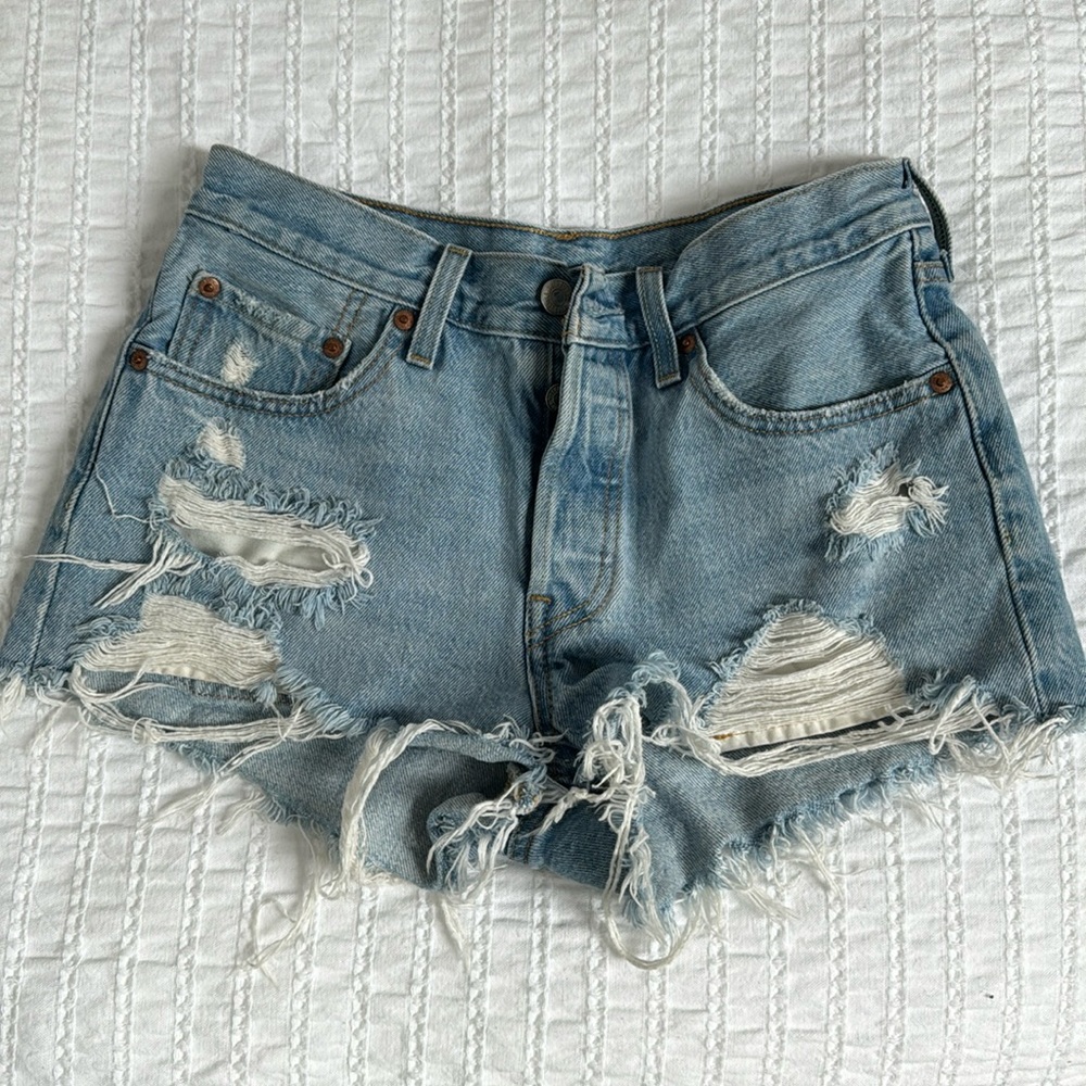 Levi’s 501 Distressed Jean Shorts